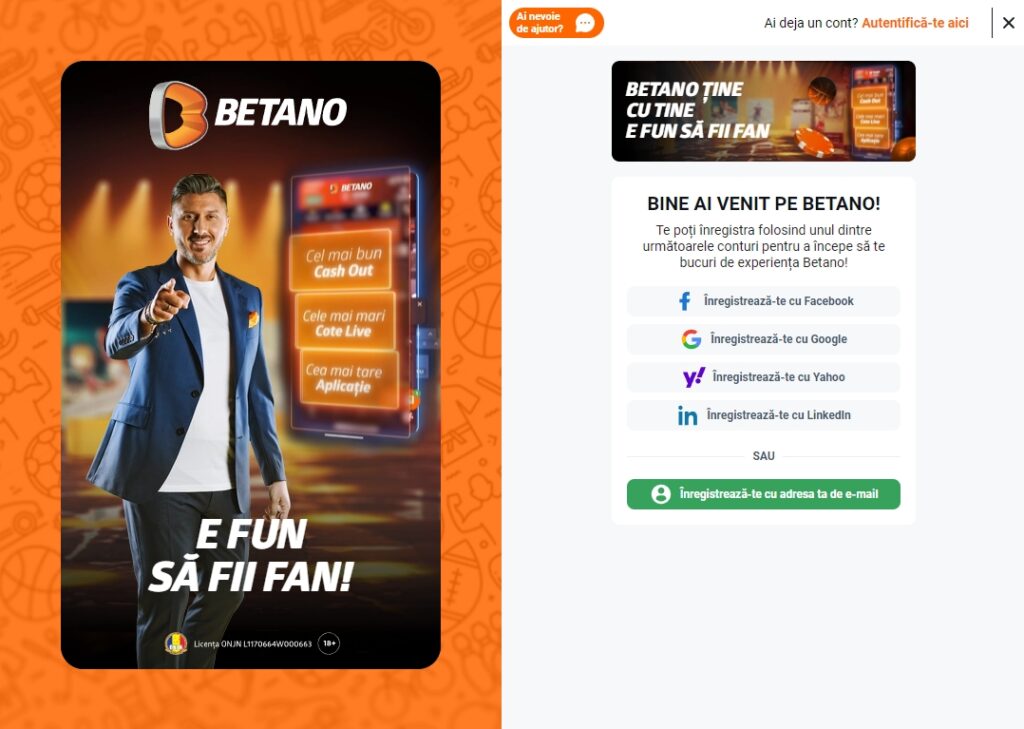 Betano Inregistrare Betano Inregistrare