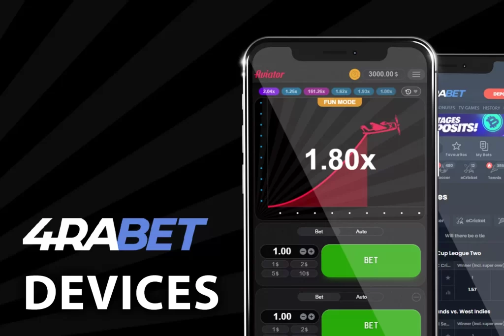 4rabet Aviator Mga Device Compatibility
